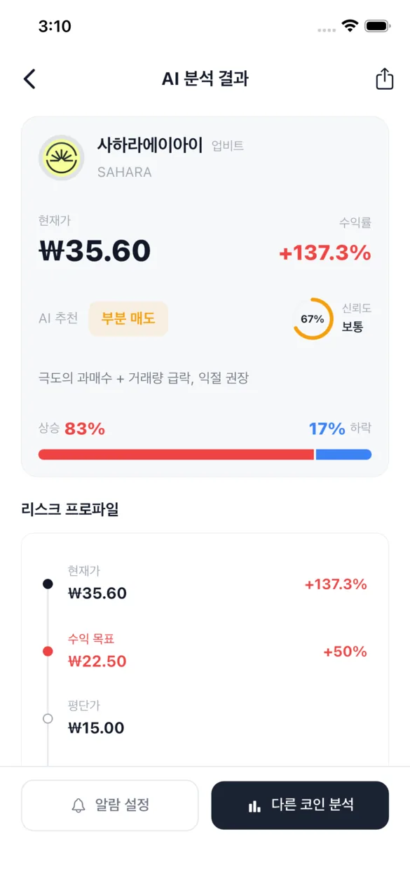 AI 분석 결과